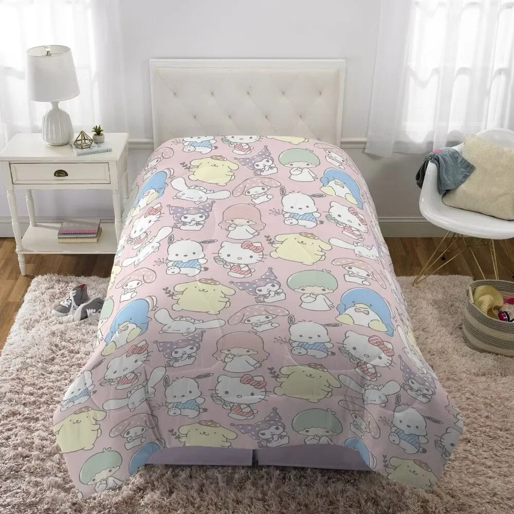 Hello Kitty Twin Comforter Sanrio Kids Bedding Set